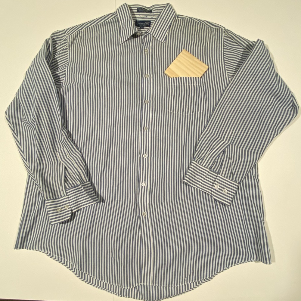 Botany ‘500’ Tall Man 17.5 37” Long Sleeve Button Down Shirt